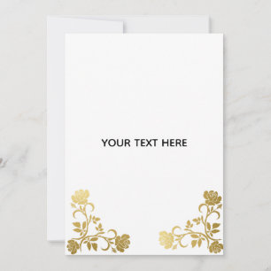 Maak je eigen gouden elegant kaart