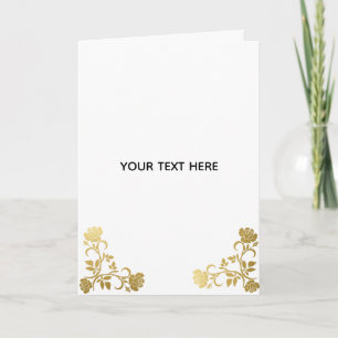 Maak je eigen gouden elegant kaart