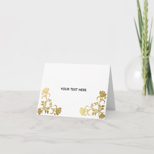Maak je eigen gouden elegant kaart (Voorkant)
