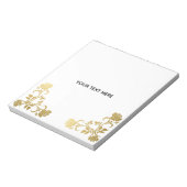 Maak je eigen gouden elegant notitieblok (Linkerzijde)