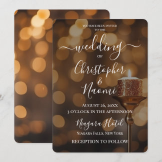 Maak Je Eigen Gouden Glitter Bokeh Kaars Kaart