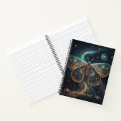 Maak Je Eigen Gouden Hemelse Mot Notitieboek (Binnen)