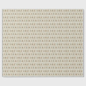 Maak je eigen gouden kerstbomen cadeaupapier (Vlak)