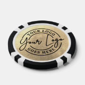 Maak Je Eigen Gouden Logo Poker Chips (Enkel)