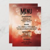 Maak je eigen gouden rode bokeh menu (Voorkant / Achterkant)