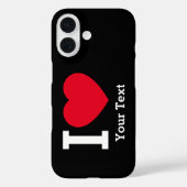 Maak je eigen grappige Ik hou van  Case-Mate iPhone Case (Achterkant)