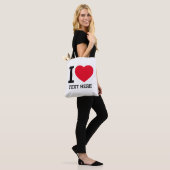 Maak je eigen grappige Ik hou van Tote Bag (Op model)