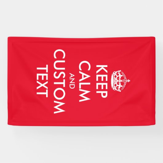 Maak je eigen grappige kalm en ga door spandoek (Horizontaal)