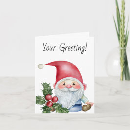 Maak Je Eigen Grappige Kerst Gnoom Feestdagen Kaart