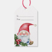 Maak je eigen grappige Kerstgnoom Cadeaulabel (Voorkant)