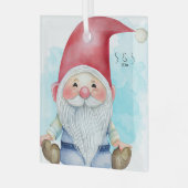 Maak je eigen grappige Kerstgnoom Glas Ornament (Voorkant links)