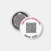 Maak je eigen grappige QR-code magneet sjabloon (Voorkant / Achterkant)