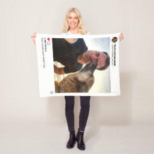 Maak je eigen grappige sociale media virale DIY Fleece Deken