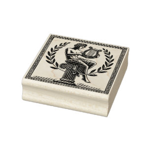 Maak je eigen Griekse god Apollo Lier Rubberstempel