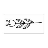 Maak Je Eigen Griljige Tulp Bloesem Rubberstempel (Afrduk)