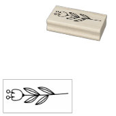 Maak Je Eigen Griljige Tulp Bloesem Rubberstempel (Gestempeld)