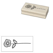 Maak Je Eigen Grilleg Bloemengewas in het Veld Rubberstempel (Gestempeld)