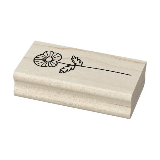 Maak Je Eigen Grilleg Bloemengewas in het Veld Rubberstempel (Stempel)