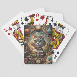 Maak Je Eigen Grillenachtige Cheshire Kat Boek Pokerkaarten