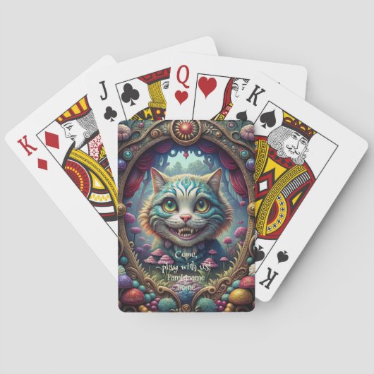 Maak je eigen grillige Cheshire Cat Pokerkaarten (Achterkant)