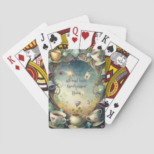 Maak je eigen grillige theepartij woede pokerkaarten