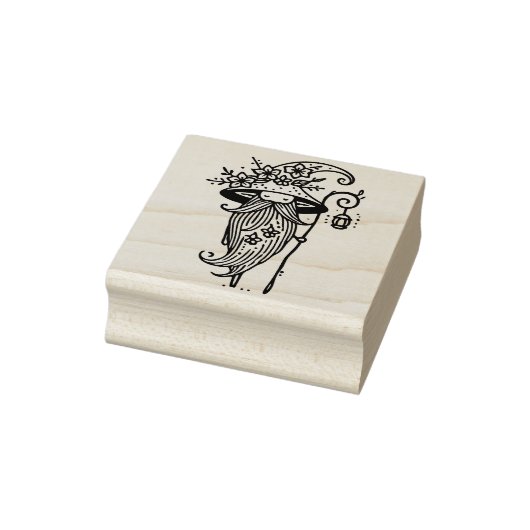 Maak je eigen grillige tovenaar kabouter rubberstempel (Stempel)