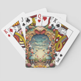 Maak je eigen grillige Tweedle-meisjes Pokerkaarten