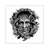 Maak je eigen groene eikeman rubberstempel (Afrduk)