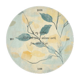 Maak Je Eigen Groene & Gele Bloemrijke Minimalist Snijplank