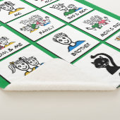 Maak je eigen groene Instant Photo Family Collage Sherpa Deken (3/4)