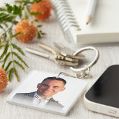 Maak Je Eigen Groovy Selfie Geweldig Sleutelhanger (Voorkant Rechts)