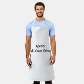 Maak Je Eigen Grote All-Over Print Schort (Gedragen)