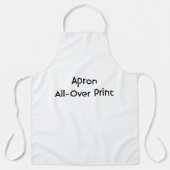 Maak Je Eigen Grote All-Over Print Schort (Voorkant)