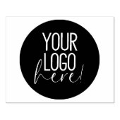 Maak je eigen grote bedrijfslogo op maat rubberstempel (Afrduk)