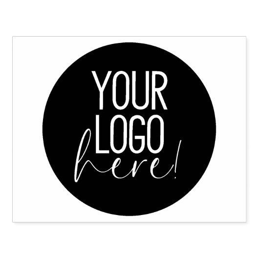 Maak je eigen grote bedrijfslogo op maat rubberstempel (Afrduk)