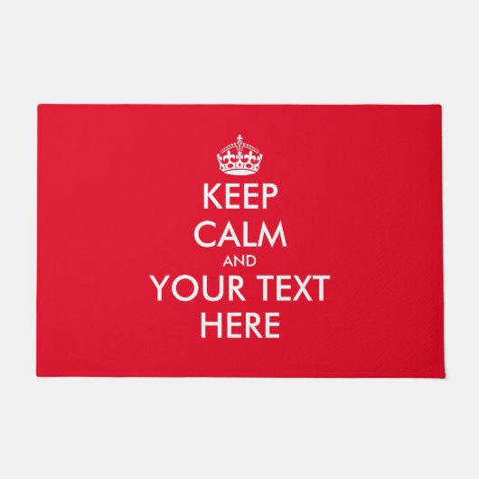 Maak je eigen grote grappenmaakje kalm met rode de deurmat (Voorkant)