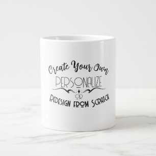 Maak je eigen grote koffiekop