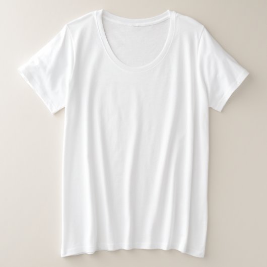 Maak je eigen grote maat t-shirt (Design voorkant)