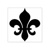 Maak je eigen grote, weelderige Fleur de Lis Rubberstempel (Afrduk)