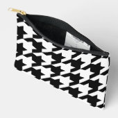 Maak Je Eigen Grote Zwarte Houndstooth Etui (Open)