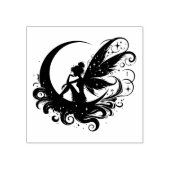 Maak Je Eigen Halve Maan Fee Silhouet Rubberstempel (Afrduk)