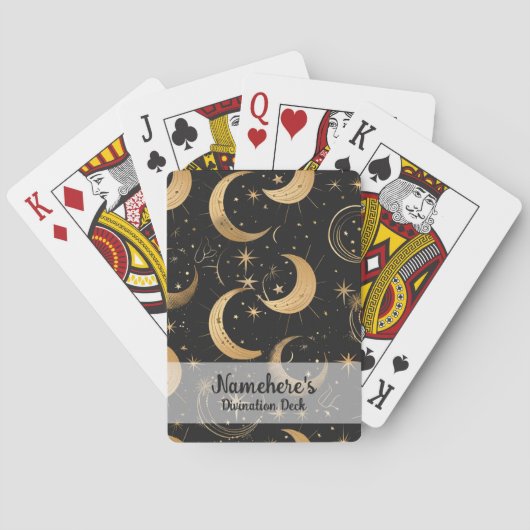 Maak Je Eigen Halve Maan Hemels Pokerkaarten (Achterkant)
