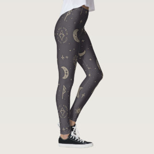 Maak Je Eigen Halvemaan Magische Staven Zwart Leggings