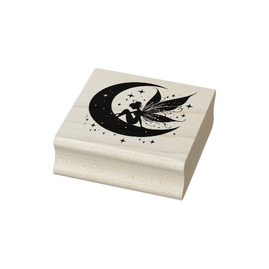 Maak je eigen halvemaan-sterrenfee rubberstempel (Stempel)
