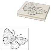 Maak Je Eigen Hand Getekende Mot Doodle Rubberstempel (Gestempeld)