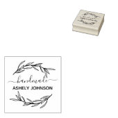 Maak Je Eigen Handgemaakte Naam Rubberstempel (Gestempeld)