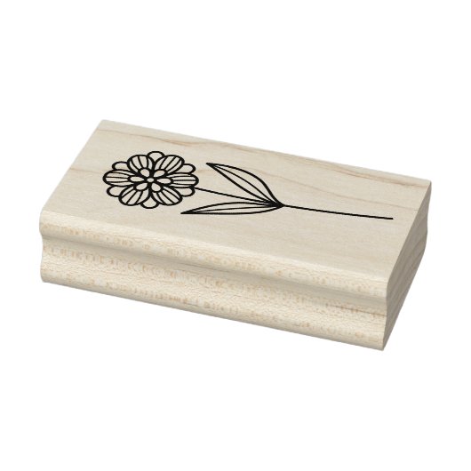 Maak Je Eigen Handgetekende Dubbelbladige Bloem Rubberstempel (Stempel)