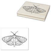 Maak Je Eigen Handgetekende Liefe Moth Harten Rubberstempel (Gestempeld)