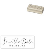 Maak je eigen handgetekende Save The Date Rubberstempel (Gestempeld)