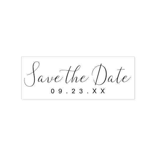 Maak je eigen handgetekende Save The Date Rubberstempel (Afrduk)